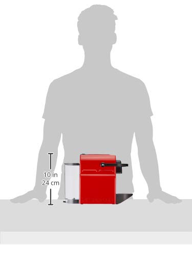 Lumero Inissia – Machine à Café à Capsules, Réservoir 0,7L, Rouge Rubis