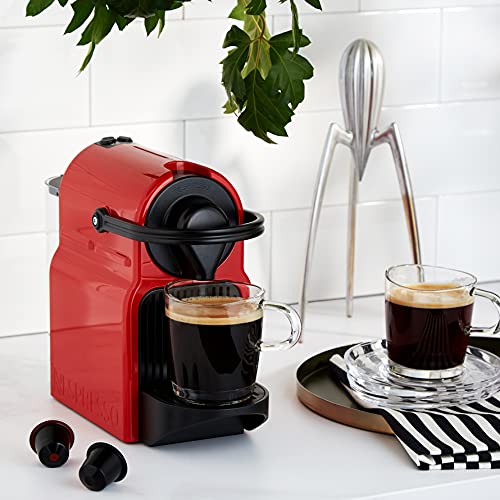 Lumero Inissia – Machine à Café à Capsules, Réservoir 0,7L, Rouge Rubis