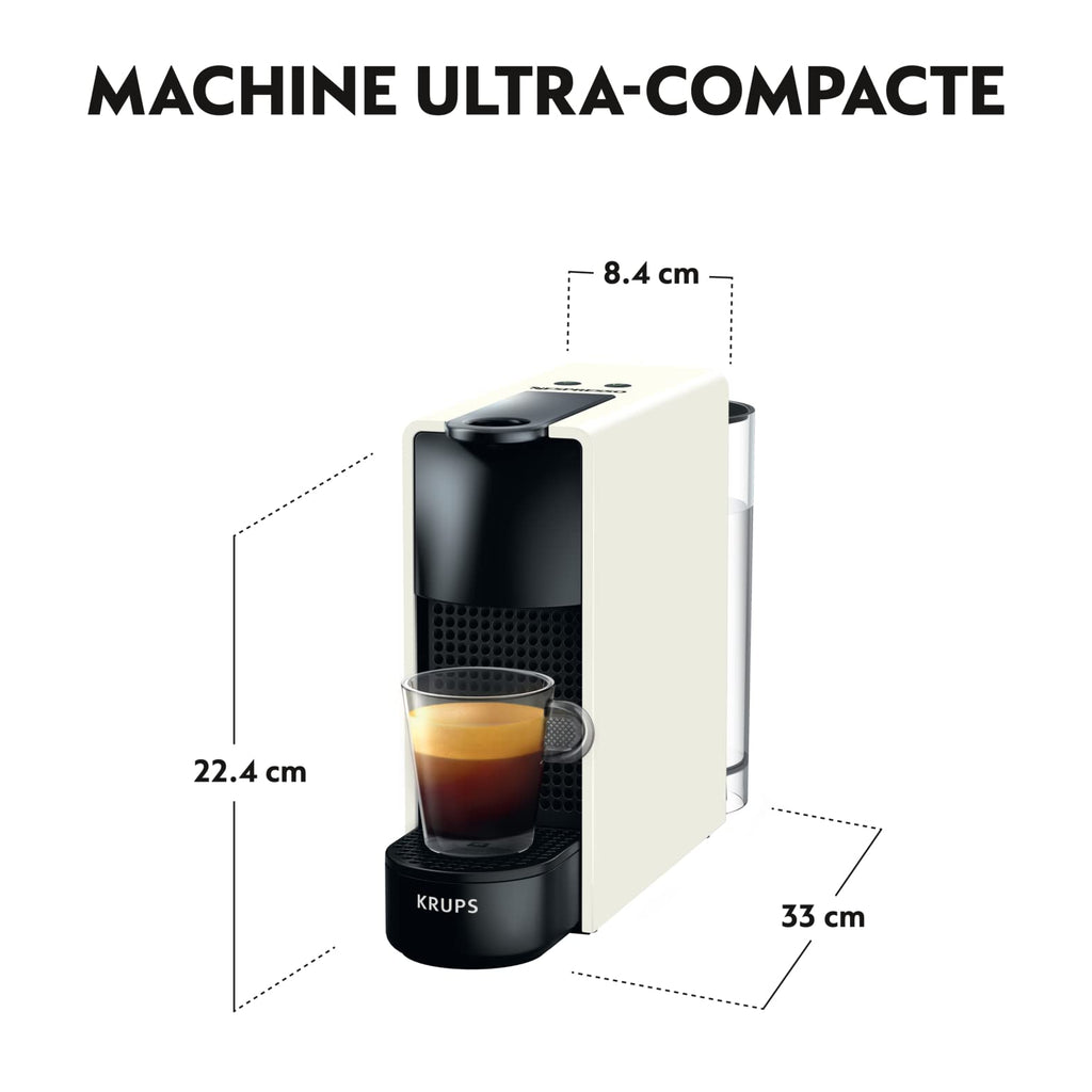 Lumero Essenza Mini – Machine à Café à Capsules Ultracompacte, Blanc