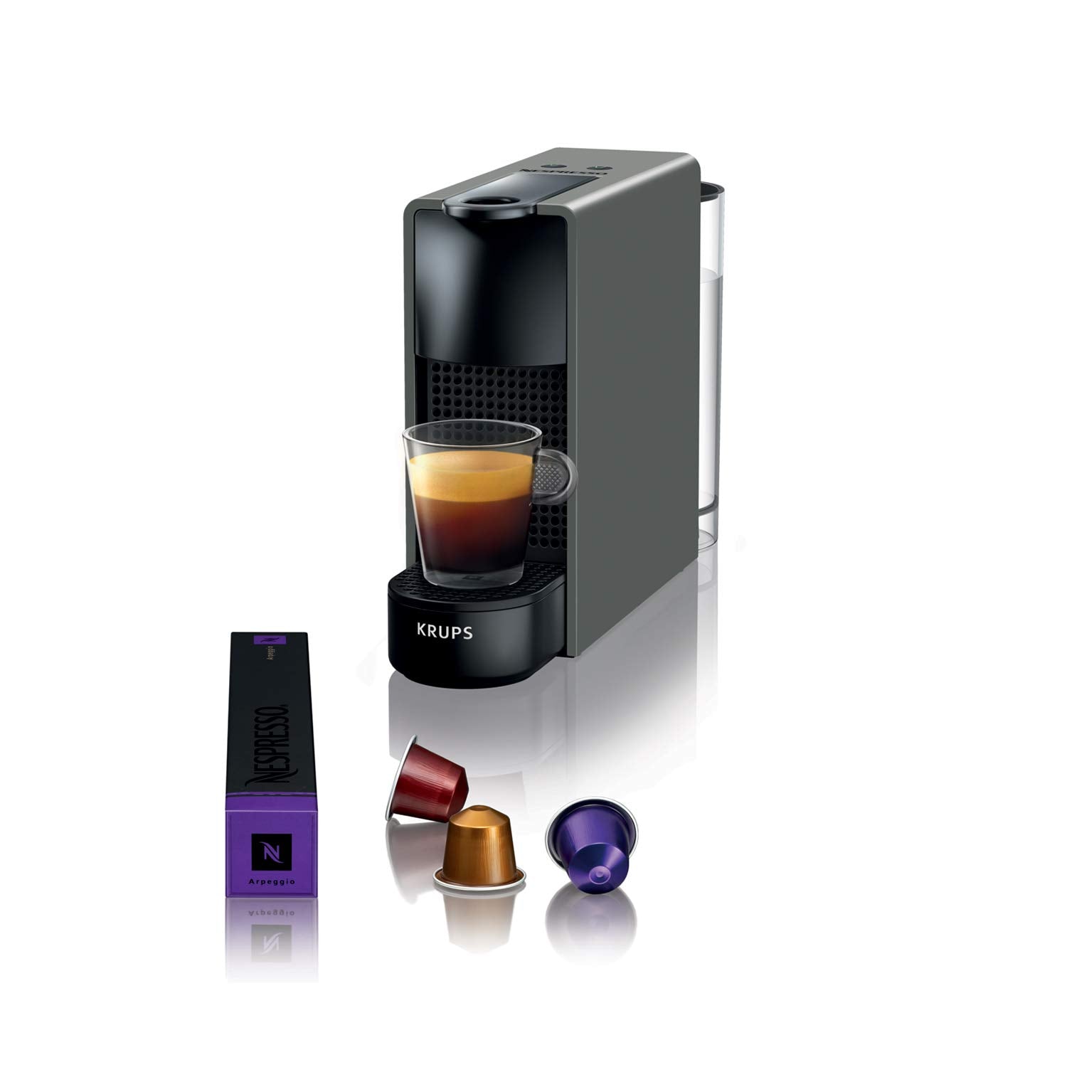 Lumero Essenza Mini – Machine à Café à Capsules Ultracompacte, Gris Intense