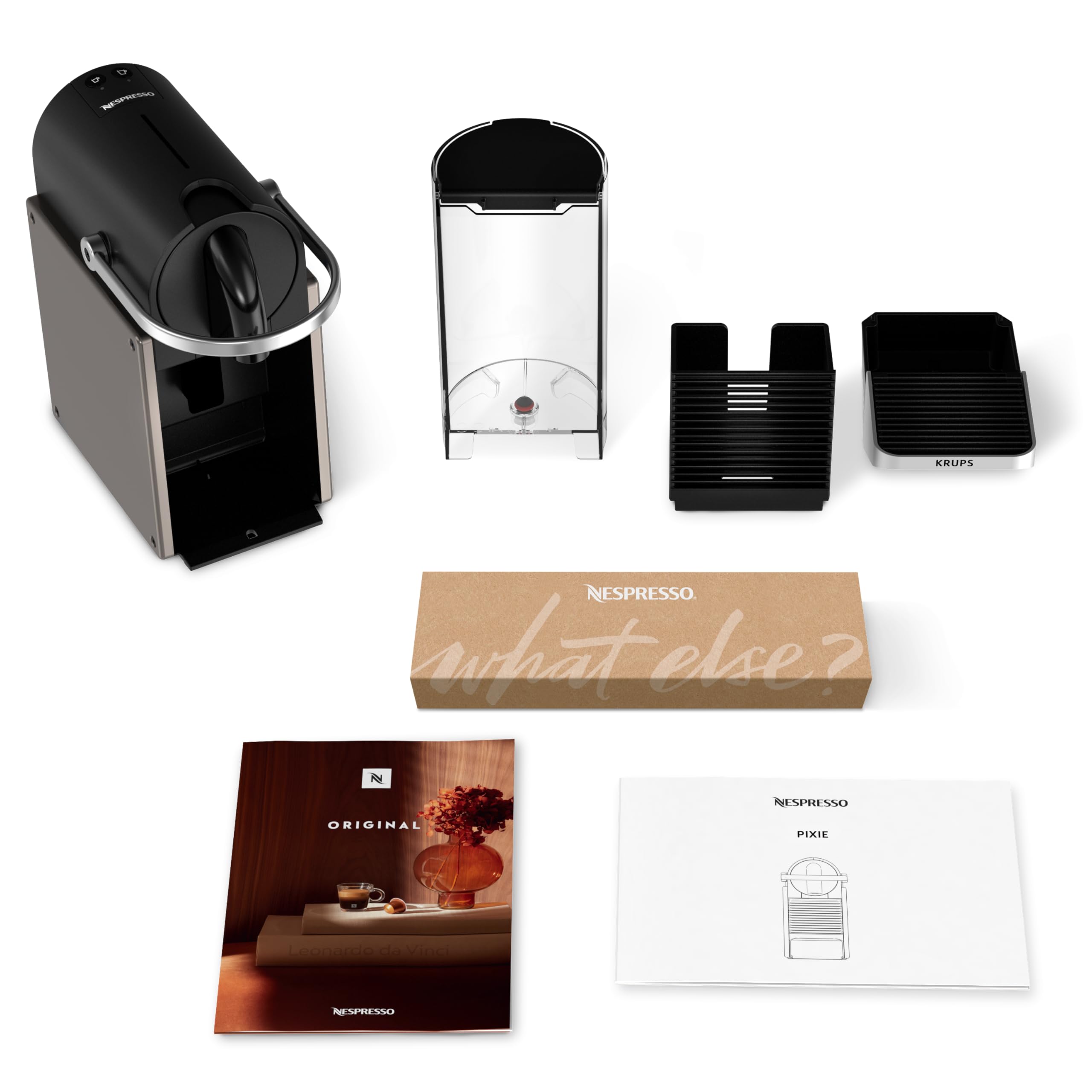 Lumero Pixie – Machine à Café à Capsules Compacte, Titane