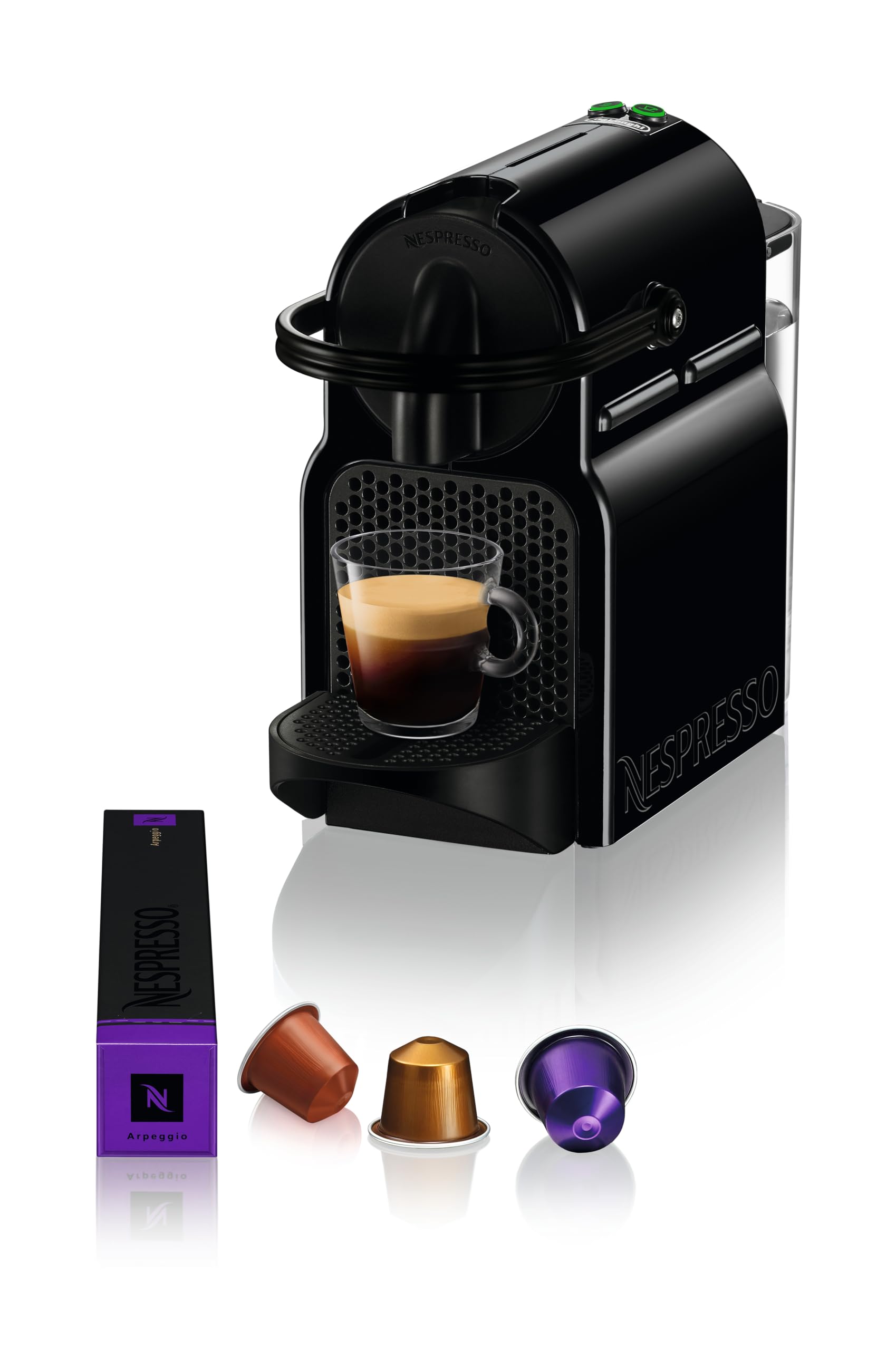 Lumero Inissia – Machine à Café à Capsules, Compacte, Noir