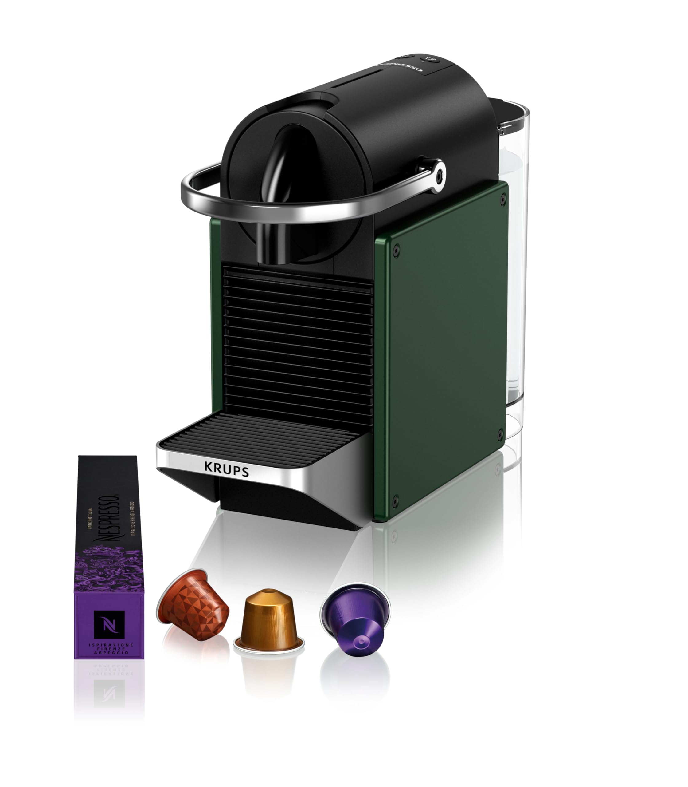 Lumero Pixie – Machine à Café à Capsules Compacte, Vert Foncé