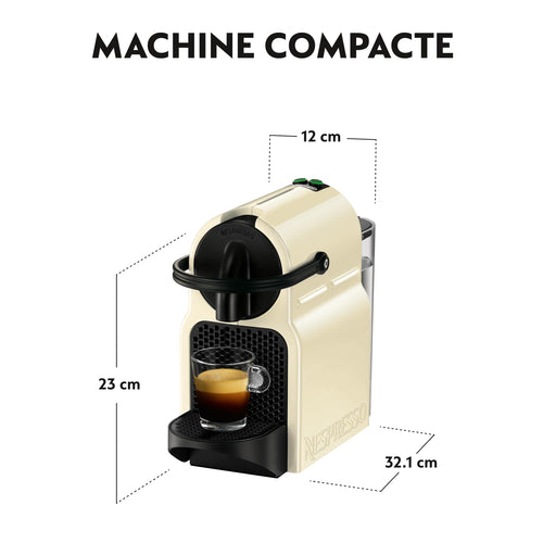 Lumero Inissia – Machine à Café à Capsules, Compacte, Crème Vanille